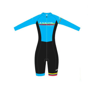 Enterizo PRO Manga Larga Celeste