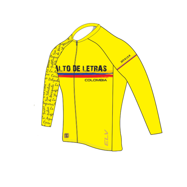 Jersey PRO manga larga Amarillo (incluye medias) - Image 2